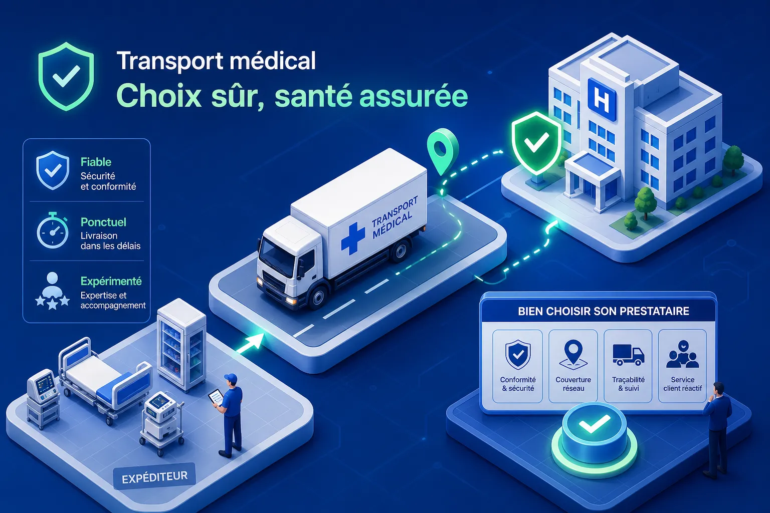 Transport de matériel médical : choisir le bon prestataire